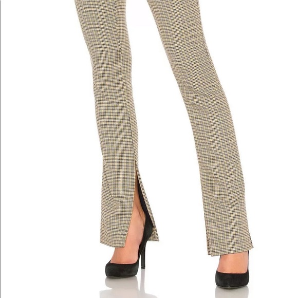 A.L.C Javier Pant Gold Multi Trousers Houndstooth - Picture 2 of 8
